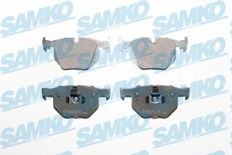Комплект гальмівних накладок, дискове гальмо SAMKO 5SP1477