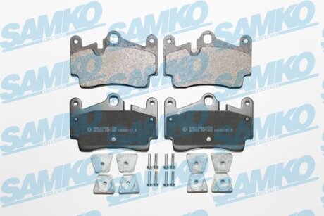 Комплект гальмівних накладок, дискове гальмо SAMKO 5SP1482