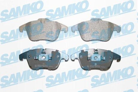 Комплект гальмівних накладок, дискове гальмо SAMKO 5SP1486