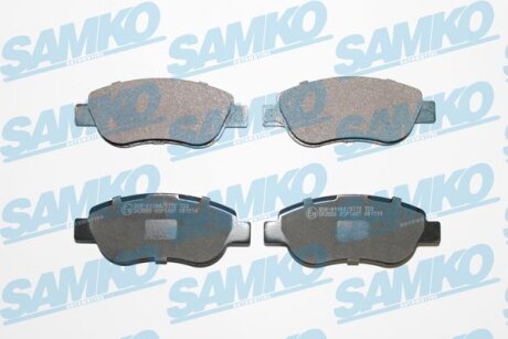 Комплект гальмівних накладок, дискове гальмо SAMKO 5SP1491