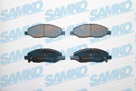Комплект гальмівних накладок, дискове гальмо SAMKO 5SP1497