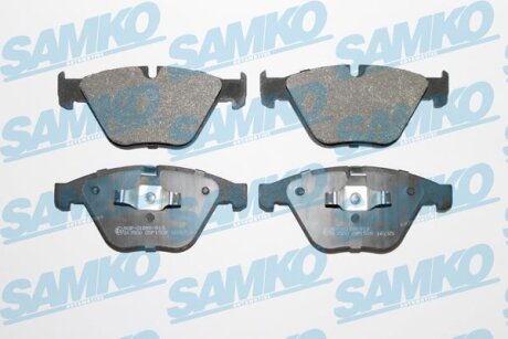 Комплект гальмівних накладок, дискове гальмо SAMKO 5SP1509