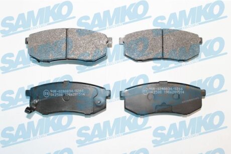 Комплект гальмівних накладок, дискове гальмо SAMKO 5SP1514