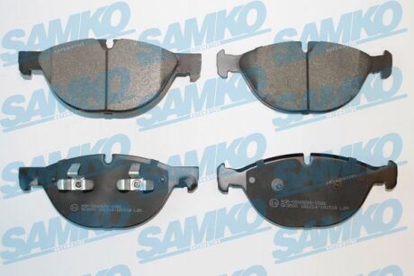 Комплект гальмівних накладок, дискове гальмо SAMKO 5SP1518