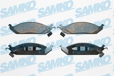 Комплект гальмівних накладок, дискове гальмо SAMKO 5SP1519