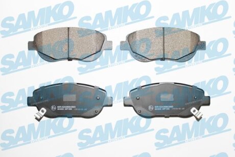 Комплект гальмівних накладок, дискове гальмо SAMKO 5SP1566