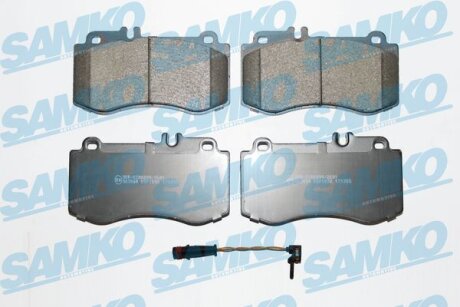 Комплект гальмівних накладок, дискове гальмо SAMKO 5SP1592A