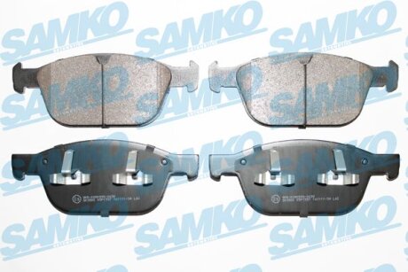 Комплект гальмівних накладок, дискове гальмо SAMKO 5SP1597