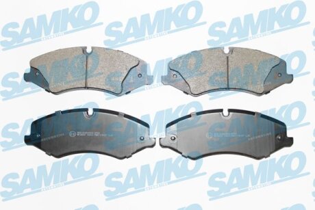 Комплект гальмівних накладок, дискове гальмо SAMKO 5SP1600