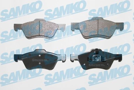 Комплект гальмівних накладок, дискове гальмо SAMKO 5SP1622