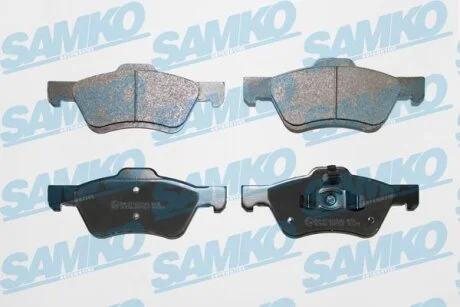 Комплект гальмівних накладок, дискове гальмо SAMKO 5SP1622