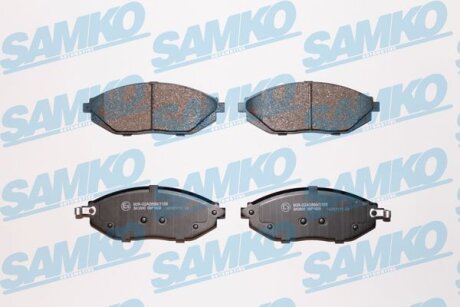 Комплект гальмівних накладок, дискове гальмо SAMKO 5SP1629