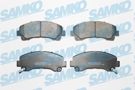 Комплект гальмівних накладок, дискове гальмо SAMKO 5SP1630