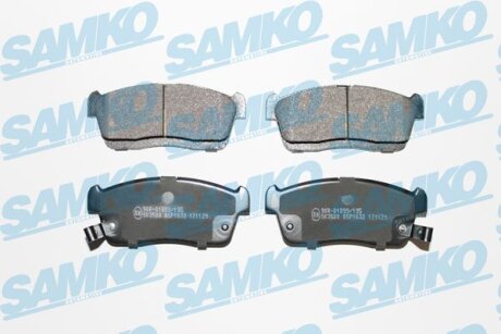 Комплект гальмівних накладок, дискове гальмо SAMKO 5SP1632