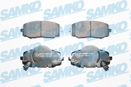 Комплект гальмівних накладок, дискове гальмо SAMKO 5SP1633