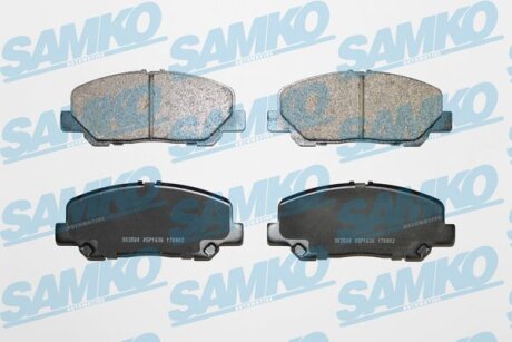 Комплект гальмівних накладок, дискове гальмо SAMKO 5SP1636
