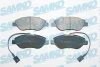 Комплект гальмівних накладок, дискове гальмо SAMKO 5SP1658 (фото 1)