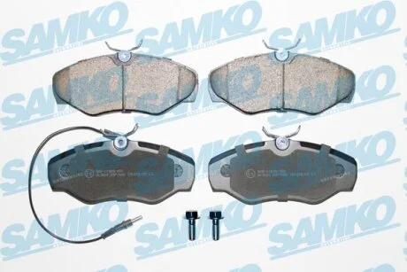 Комплект гальмівних накладок, дискове гальмо SAMKO 5SP1660
