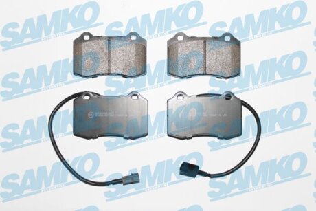 Комплект гальмівних накладок, дискове гальмо SAMKO 5SP1665