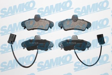 Комплект гальмівних накладок, дискове гальмо SAMKO 5SP1668