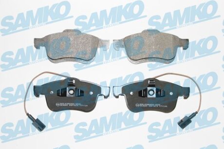 Комплект гальмівних накладок, дискове гальмо SAMKO 5SP1674