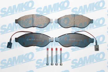 Комплект гальмівних накладок, дискове гальмо SAMKO 5SP1698