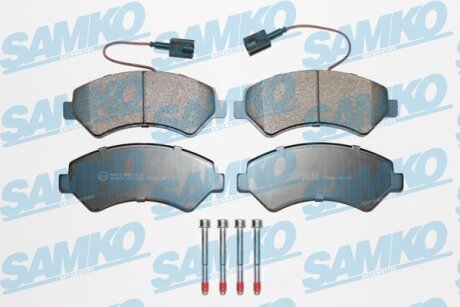 Комплект гальмівних накладок, дискове гальмо SAMKO 5SP1721