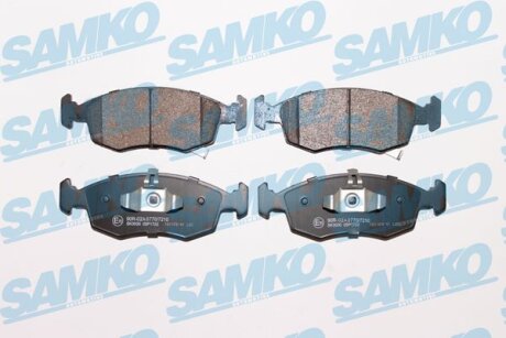Комплект гальмівних накладок, дискове гальмо SAMKO 5SP1722
