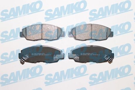Комплект гальмівних накладок, дискове гальмо SAMKO 5SP1728