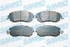 Комплект гальмівних накладок, дискове гальмо SAMKO 5SP1729 (фото 1)