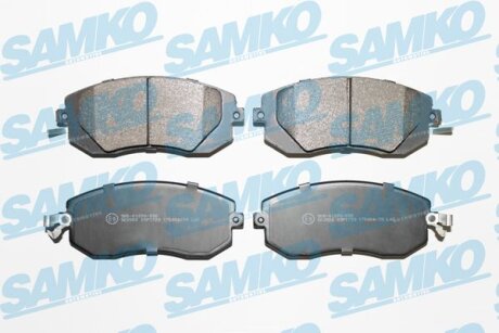 Комплект гальмівних накладок, дискове гальмо SAMKO 5SP1729