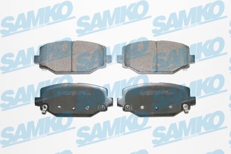 Комплект гальмівних накладок, дискове гальмо SAMKO 5SP1747