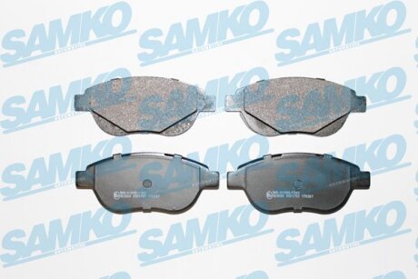Комплект гальмівних накладок, дискове гальмо SAMKO 5SP1751