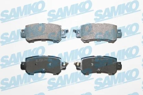 Колодки гальмівні задні Mazda CX-3, CX-5 11-> (LPR-) SAMKO 5SP1756