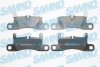Комплект гальмівних накладок, дискове гальмо SAMKO 5SP1758 (фото 1)