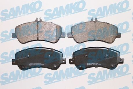 Комплект гальмівних накладок, дискове гальмо SAMKO 5SP1762