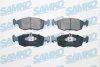 Комплект гальмівних накладок, дискове гальмо SAMKO 5SP1766 (фото 1)