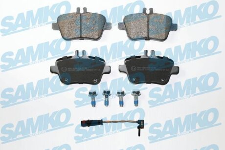 Комплект гальмівних накладок, дискове гальмо SAMKO 5SP1782A