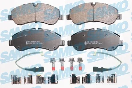 Комплект гальмівних накладок, дискове гальмо SAMKO 5SP1786A