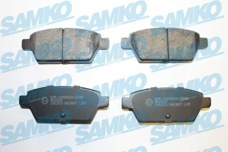 Комплект гальмівних накладок, дискове гальмо SAMKO 5SP1807