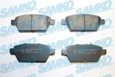 Комплект гальмівних накладок, дискове гальмо SAMKO 5SP1807