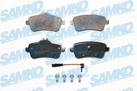 Комплект гальмівних накладок, дискове гальмо SAMKO 5SP1817A