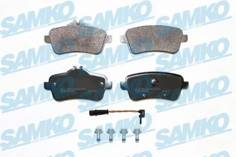Комплект гальмівних накладок, дискове гальмо SAMKO 5SP1817A