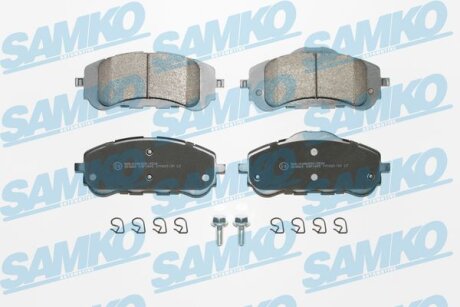 Колодки гальмівні передні Peugeot 308 13-> (LPR-) SAMKO 5SP1845