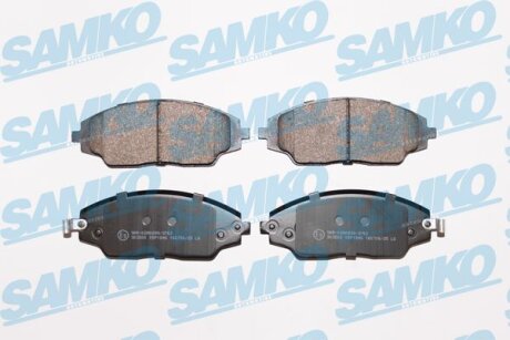 Комплект гальмівних накладок, дискове гальмо SAMKO 5SP1846