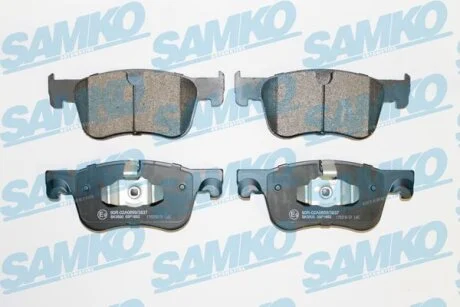 Комплект гальмівних накладок, дискове гальмо SAMKO 5SP1852