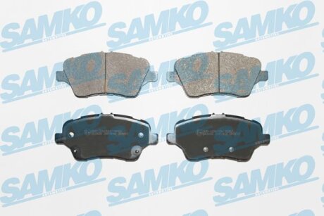Комплект гальмівних накладок, дискове гальмо SAMKO 5SP1856