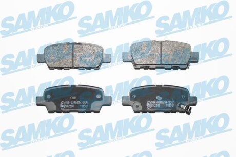 Колодки гальмівні задні Nissan Rogue, Juke, Qashqai, X-Trail (T31) /Infiniti EX, FX, G, Q50 SAMKO 5SP1862