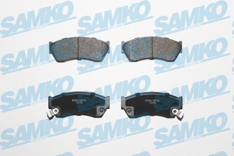 Комплект гальмівних накладок, дискове гальмо SAMKO 5SP186