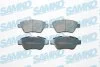 Комплект гальмівних накладок, дискове гальмо SAMKO 5SP1878 (фото 1)